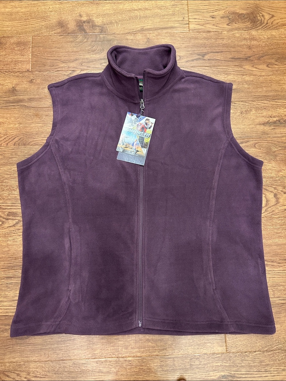 Stillwater Supply Co. Women's Sleeveless Fleece Vest - Plum Purple NWT Size XXL